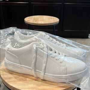 White Low-Top Sneakers